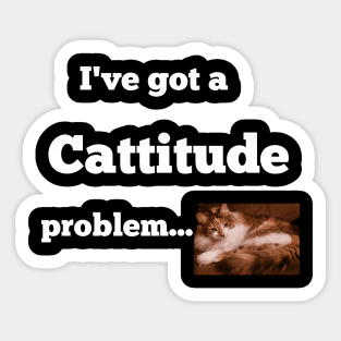 Cattitude Sticker